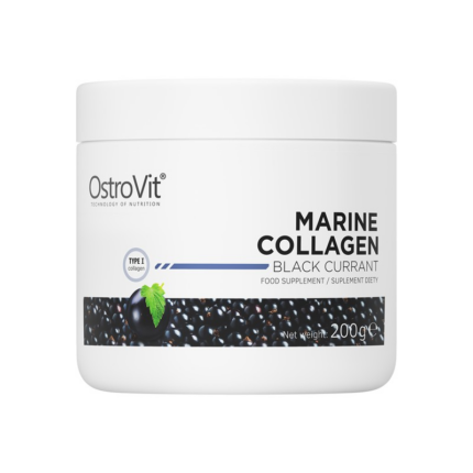 Морски колаген, хидролизиран рибен колаген на прах / Marine Collagen Hydrolyzed Fish Collagen Powder OstroVit - 200 грама