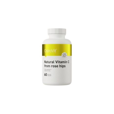 Натурален витамин Ц / Natural Vitamin C 1000 mg from Rose Hips OstroVit - 60 капсули