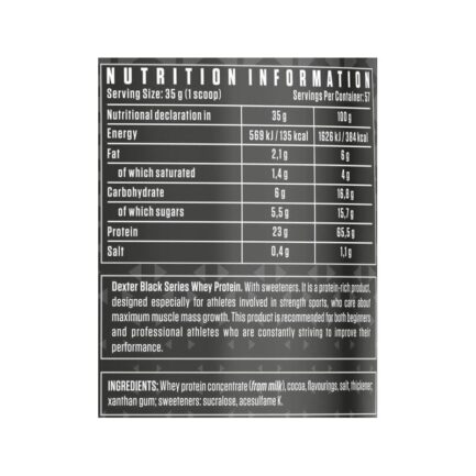 Суроватъчен протеин / Whey Protein Black Series Dexter Jackson Signature Series - 1995 грама съдържание 1 - MagHerbs.com