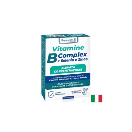 Витамин B комплекс, Селен и Цинк / Vitamine B Complex + Selenio e Zinco Pharmalife Research - 60 таблетки