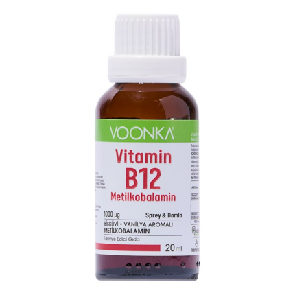 Витамин Б12 / Vitamin B12 спрей и капки 1000 mcg Voonka - 20 мл