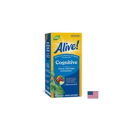 Алайв Памет и концентрация Когнитивна функция и фокус 60 капсули Alive