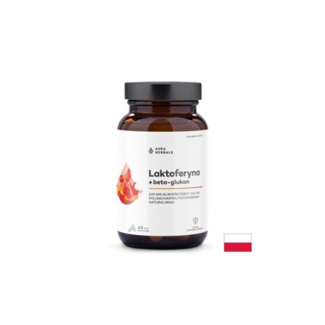 Бета-глюкан + Лактоферин 100 mg + Витамин C 40 mg Силен имунитет и защита срещу бактерии и вируси 60 капсули 120 mg Aura Herbals