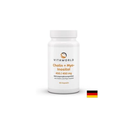 Холин + Мио-инозитол 60 капсули / Cholin + Myo-inositol 450 mg Vita World
