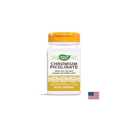 Хром Пиколинат 200 mcg 60 капсули Nature"s Way / Chromium Picolinate Nature’s Way