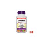Канела - За балансирани нива на кръвната захар 60 капсули 150 mg Webber Naturals