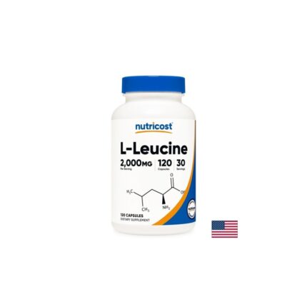 L -Левцин – За мускулен растеж и възстановяване 120 капсули 500 mg Nutricost