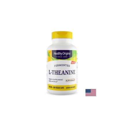 L-Теанин Спокойствие и ментален фокус 180 капсули 100 mg Healthy Origins