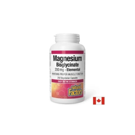 Магнезий бисглицинат 250 V капсули Magnesium Bisglycinate Pure 200 mg Natural Factors
