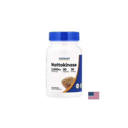 Натокиназа – Нормално кръвообращение и съдово здраве 30 капсули 100 mg Nutricost