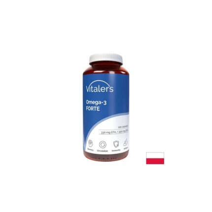 DHA 220 mg + витамин Е – Здраво сърце остър ум и добро зрение 120 капсули / Омега 3 Форте EPA 330 mg 1000 mg Vitaler's