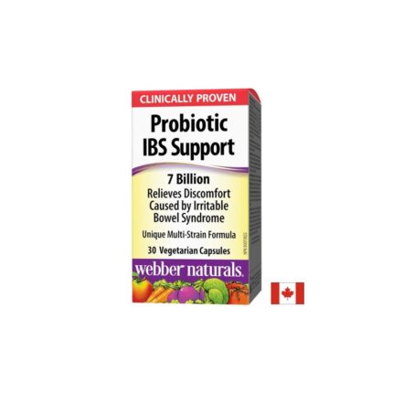 Пробиотик IBS 4 щама рд. активни пробиотици 30 капсули / Probiotic IBS Support 7 мл Webber Naturals
