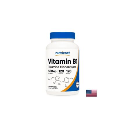 Витамин B1 – Нервна система и енергия 120 капсули 500 mg Nutricost