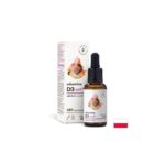 Витамин D3 за бебета и деца Здрави кости и имунна защита капки 30 ml Aura Herbals / 180 дози