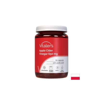 Ябълков оцет Контрол на теглото и активен метаболизъм 60 капсули 650 mg Vitaler's