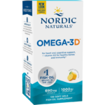 Omega-3D 690 mg Nordic Naturals 120 Гел капсули