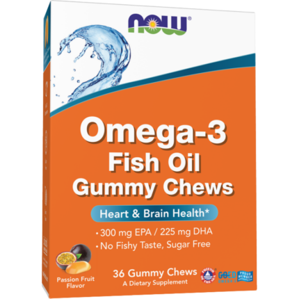 Omega-3 Fish Oil Gummy Chews NOW Foods 36 Дъвчащи таблетки