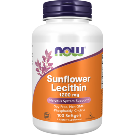 Sunflower Lecithin 1200 mg NOW Foods 100 Гел капсули