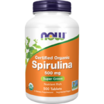 Spirulina 500 mg NOW Foods 500 Таблетки