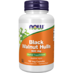 Black Wallnut Hulls 500 mg NOW Foods 100 капсули