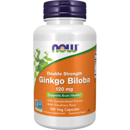 Ginkgo Biloba 120 mg / Double Strength NOW Foods 50 капсули