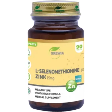 L-Selenomethionine 100 mcg + Zink 15 mg Grewia 90 Таблетки