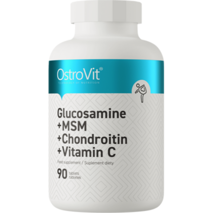 Glucosamine + MSM + Chondroitin + Vitamin C OstroVit 90 Таблетки