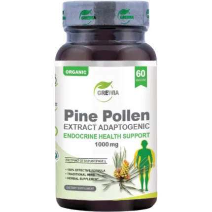 Pine Pollen Extract Adaptogenic 1000 mg Grewia 60 капсули