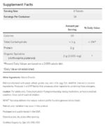 Spirulina 500 mg NOW Foods 500 Таблетки етикет