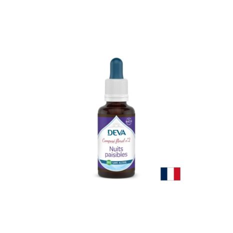 Спокойни нощи флорални есенции капки по метода на Бах № 2 без алкохол 30 ml DEVA