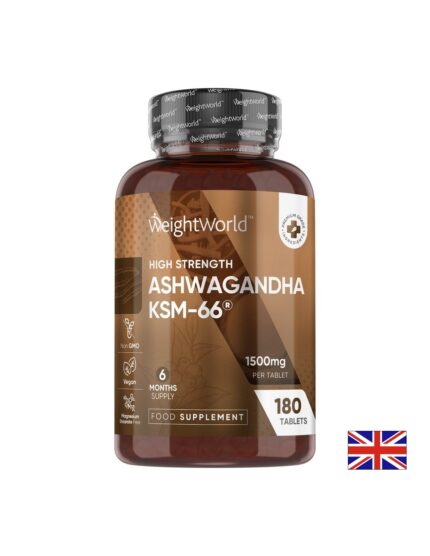 Стрес и добро настроение Aшваганда KSM-66® 180 таблетки 150 mg WeightWorld