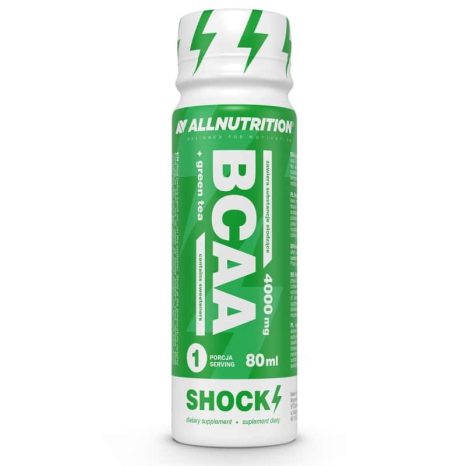 BCAA + Green Tea Shock течни аминокиселини All Nutrition - 80 ml