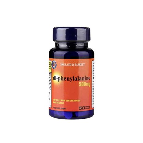DL-ФЕНИЛАЛАНИН (DLPA) 500mg HOLLAND AND BARRETT - 50 Капсули
