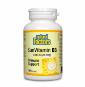 Витамин Д3 / Vitamin D3 1000 IU Natural Factors - 90 таблетки