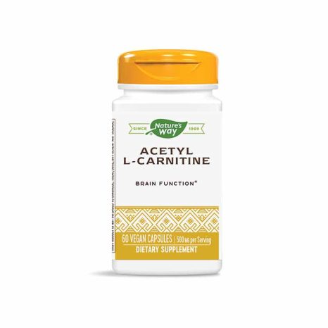 Ацетил-Л-Карнитин / Acetyl L-Carnitine 500 mg Nature's Way - 60 Капсули