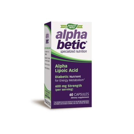 Алфа Бетик® Алфа Липоева Киселина / Alpha Betic® Alpha Lipoic Acid 200 mg Nature's Way - 60 Капсули