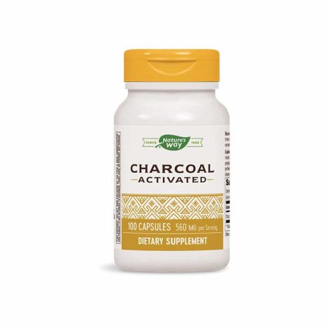 Активен въглен / Charcoal Activated 280 mg Nature’s Way -  100 Kапсули