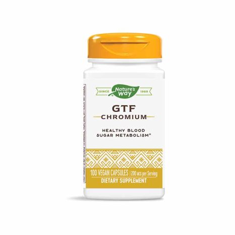 Хром / GTF Chromium 200 mcg Nature’s Way - 100 Капсули