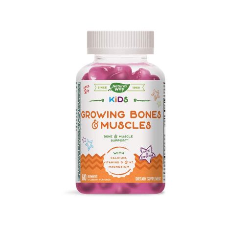Формула за деца за здрави кости и мускули / Kids Growing Bones & Muscles Nature’s Way - 60 Желирани таблетки