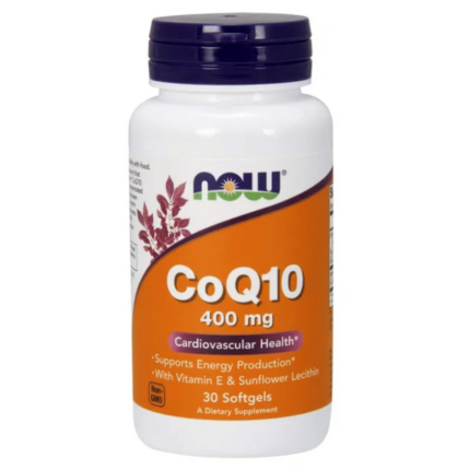 Коензим Q10 / CoQ10 400mg NOW - 30 Меки капсули