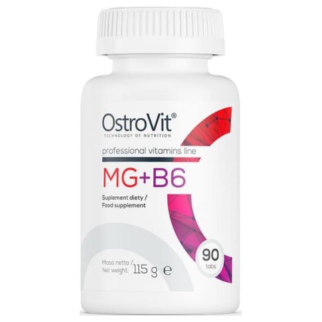 Mg + B6 / Магнезий + Витамин B6 OstroVit - 90 таблетки