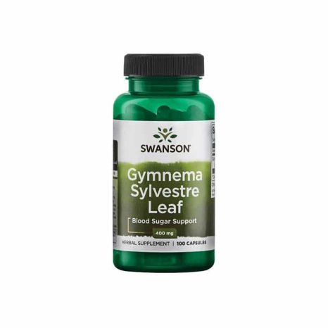 Гимнема Силвестре / Gymnema Sylvestre Leaf 400mg SWANSON - 100 Капсули