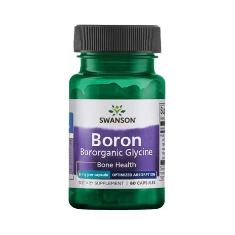 Борон от Албион Бороганин Глицин / Boron from Albion Boroganic Glycine Swanson 6 mg - 60 капсули