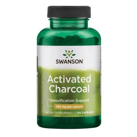 Активен въглен / Charcoal Activated Swanson - 120 Kапсули