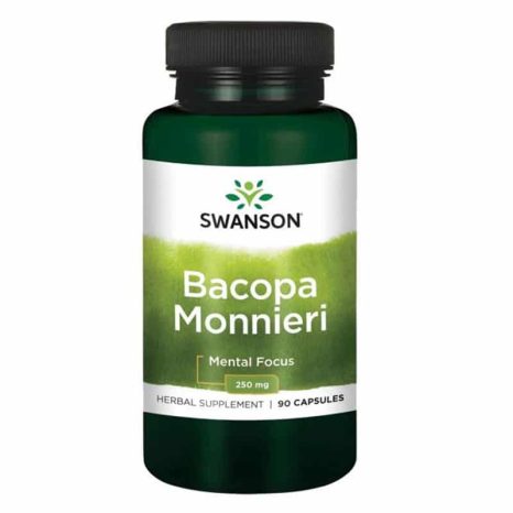 Бакопа Мониери / Bacopa Monnieri 250mg SWANSON - 90 Капсули