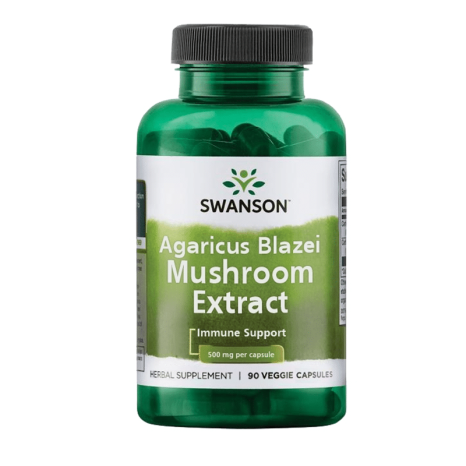 Екстракт от гъби Агарикус Блазеи / Agaricus Blazei Mushroom Extract Swanson 500 mg - 90 капсули