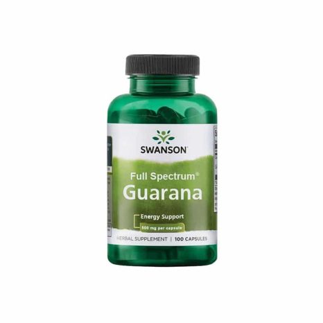 Гуарана / Guarana 500mg SWANSON - 100 Капсули